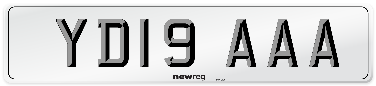 YD19 AAA Number Plate from New Reg